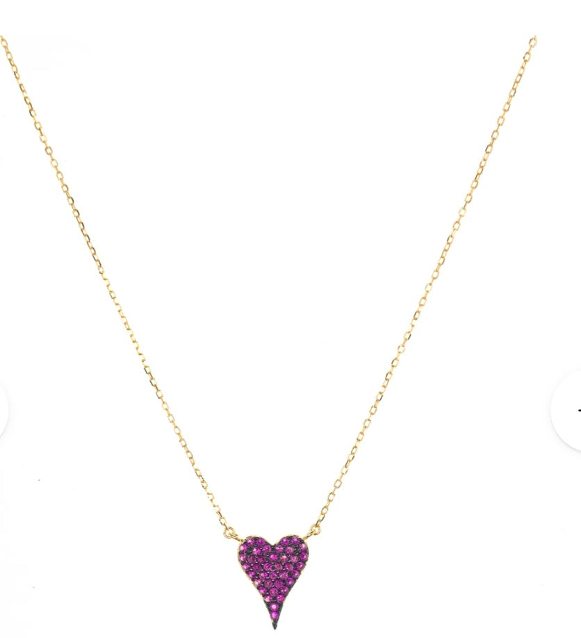 Crystal Heart Necklaces