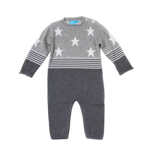 Stars and Stripes Sweater Romper - Baby: 0/3