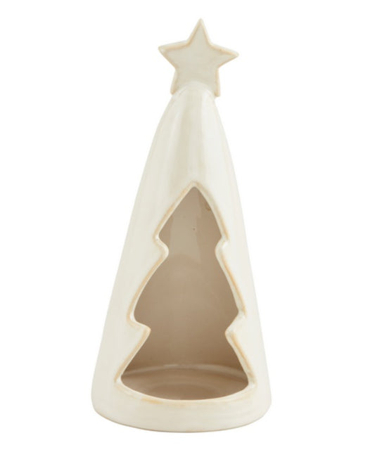 Med Ceramic Tree Votive Holder