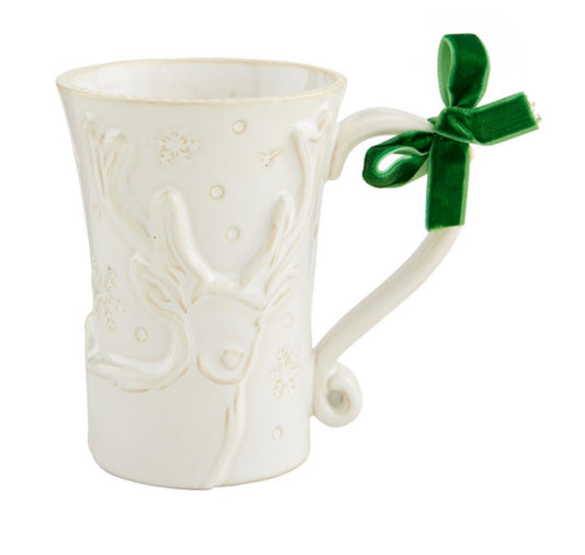 Reindeer White XMAS Mug