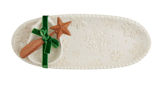 White Xmas Dip Tray Set